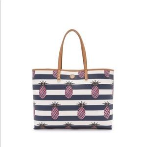 Tory Burch Kerrington Square Tote - Pineapple Stripe